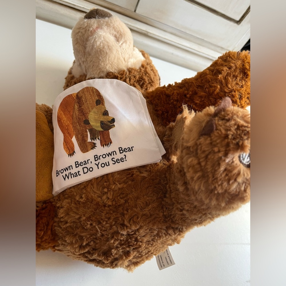 10" Eric Carle Zoobies Brown Bear “What do you see”Plush Story Book Stuffed Toy - Picture 7 of 11